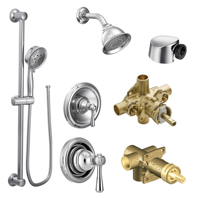 Moen Kingsley Complete Shower System with Roughin Valve Perigold